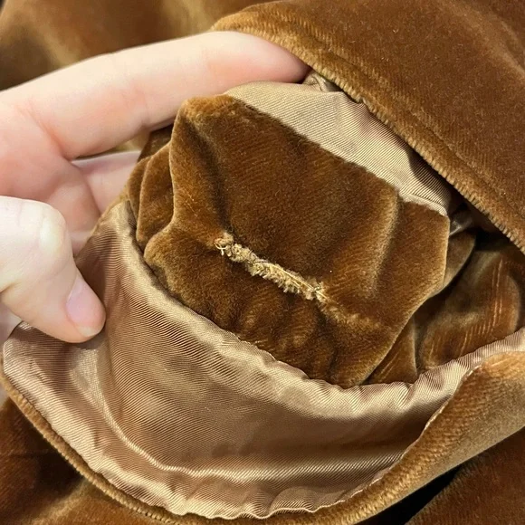 Nili Lotan Brown Marshall Velvet Blazer Tailored Suit Jacket - Picture 8 of 8